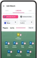 Sofascore editor